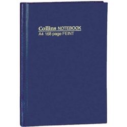 BOOK- NOTE COLLINS A4 SHORT 168PG # 05800