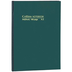 BOOK- NOTE SHORT 168PG A-Z COLLINS