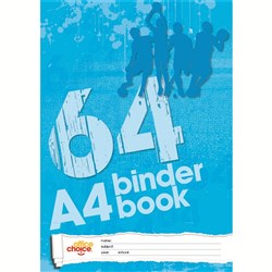 OFFICE CHOICE BINDER BOOK A4 64pg 7 Hole