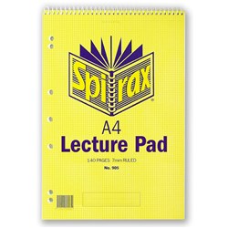 PAD- SPIRAX LECTURE A4 905 140 PAGES