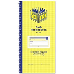 BOOK- SPIRAX CASH RECEIPT #553 #55230