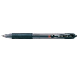 PEN- PILOT G-2 CLIC GEL INK BLACK 0 .7