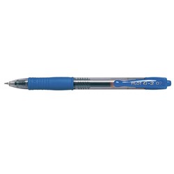 PEN- PILOT G-2 CLIC GEL INK BLUE 0.7