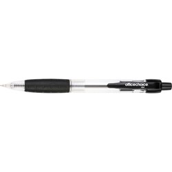 OFFICE CHOICE BALLPOINT PEN Retractable Medium Black