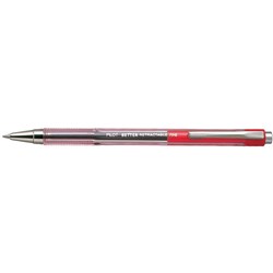 PEN- PILOT BP-145 FINE RETRACTABLE RED