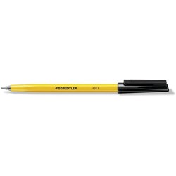 PEN- STAEDTLER STICK 430 FINE BLACK BALL