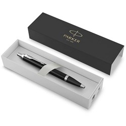 PARKER IM BALLPOINT  PEN Lacque Black Chrome Trim