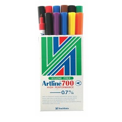 ARTLINE 700 PERMANENT MARKERS Assorted Colours BX12