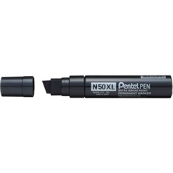 PENTEL N50XL PERMANENT MARKER CHISEL POINT BLACK
