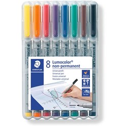 MARKER- STAEDTLER OHP FINE PKT 8 316 WP8 PKT