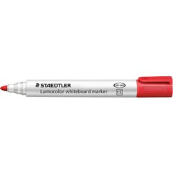MARKER- STAEDTLER WHITEBOARD 351-2 RED BULLET 2.0MM