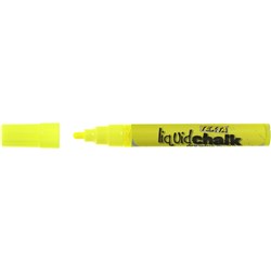 Texta Liquid Chalk Marker Dry Wipe Bullet 4.5mm Nib Yellow