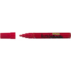 Texta Liquid Chalk Marker Bullet 4.5mm Nib Red Dry Wipe Glossy Surfaces