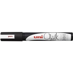 UNI CHALK MARKER 2.5mm BULLET TIP BLACK