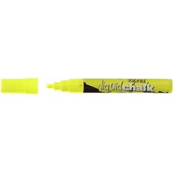Texta Liquid Chalk Marker Wet Wipe Bullet 4.5mm Nib Yellow