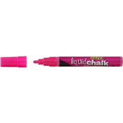 Texta Liquid Chalk Marker Wet Wipe Bullet 4.5mm Nib Pink