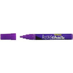 Texta Liquid Chalk Marker Wet Wipe Bullet 4.5mm Nib Purple