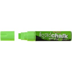 Texta Jumbo Liquid Chalk Wet Wipe Chisel 15mm Nib Green