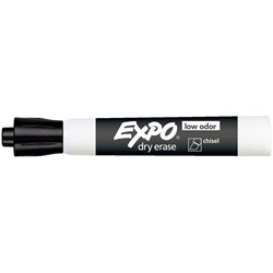 EXPO WHITEBOARD MARKER Chisel Tip Black