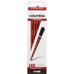 COLUMBIA COPPERPLATE PENCILS HB BX20