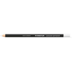 STAEDTLER LUMOCOLOUR PERMANENT GLASOCHROM PENCIL White