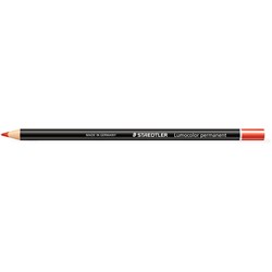 STAEDTLER LUMOCOLOR PERMANENT GLASOCHROM PENCIL Red