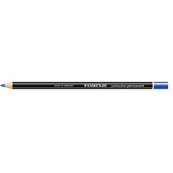 STAEDTLER LUMOCOLOR PERMANENT GLASOCHROM PENCIL Blue BX12