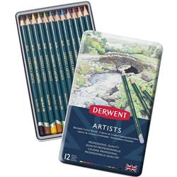 DERWENT ARTIST PENCILS Assorted PK12