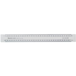 STAEDTLER OVAL SCALE RULERS - 300MM Scale: Front- 1:11:2 - Back-