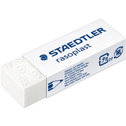 STAEDTLER RASOPLAST ERASERS Large 65x23x13mm For Pencils 526 B20