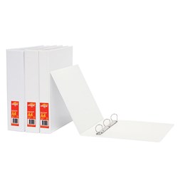 OFFICE CHOICE INSERT BINDERS A4 3 'D' 25MM WHITE