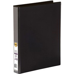 MARBIG ENVIRO INSERT BINDERS Clearview A4 3D Ring 25mm Blk