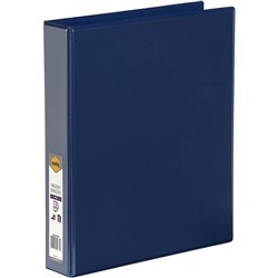 BINDER- INSERT A4 3 D RING 38MM BLUE.