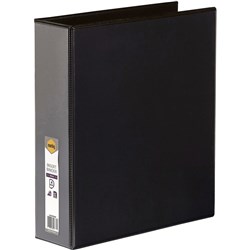 BINDER - 50MM 4D RING BLACK  A4 INSERT