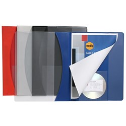 MARBIG A4 PREMIER INSERT PP FLAT FILES (CLEAR FRONT) Grey
