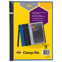 MARBIG CLAMP FILES A4 BLUE