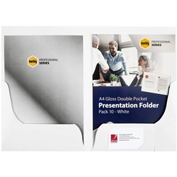 MARBIG PRESENTATION FOLDERS Pro Series Double Pocket Gloss