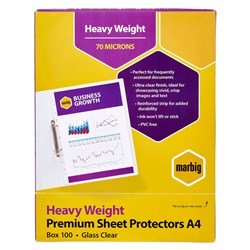 POCKET- A4 HEAVY DUTY PROTECTORS BOX OF 100