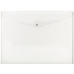 PP WALLET + BUTTON A3 CLEAR DOCUMENT WALLET