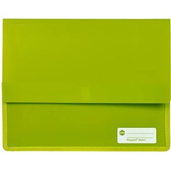 MARBIG POLYPICK DOCUMENT WLT A4 Heavy Duty Wallet Lime