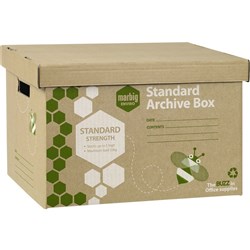 MARBIG ENVIRO ARCHIVE BOX 100 Recycled Brown Pk5