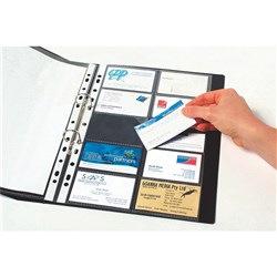 MARBIG BUSINESS CARD POCKETS A4 CLEAR PKT 10 PKT