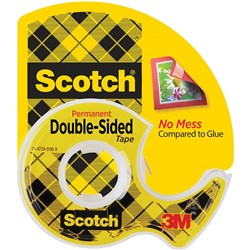 TAPE- SCOTCH DOUBLE SIDED 136P 12.7MM X 6.3M