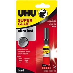 UHU SUPERGLUE UHU Superglue 3ml Carded