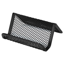 ESSELTE METAL MESH BUSINESS CARD HOLDER Black