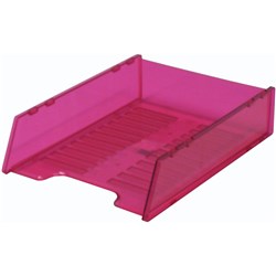 TRAY- DOCUMENT ITALPLAST TINTED PINK