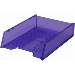TRAY- DOCUMENT ITALPLAST TINTED PURPLE