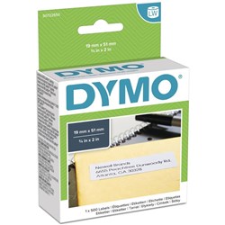 RETURN ADDRESS - PAPER/WHITE 19MM X 51MM 1ROLL/BOX. BOX 500
