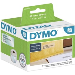 DYMO L/W LGE ADDRESS 36 X 89 CLEAR PLASTIC BOX 260