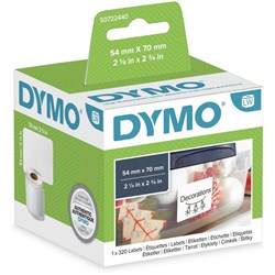 DYMO LABELWRITER - LABELS 99015 Diskette/Name Badge 54x70mm BOX320